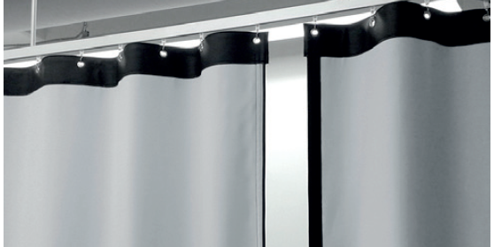 Fourniture de stores ou de rideaux de protection laser Marseille Bouches-du-Rhône