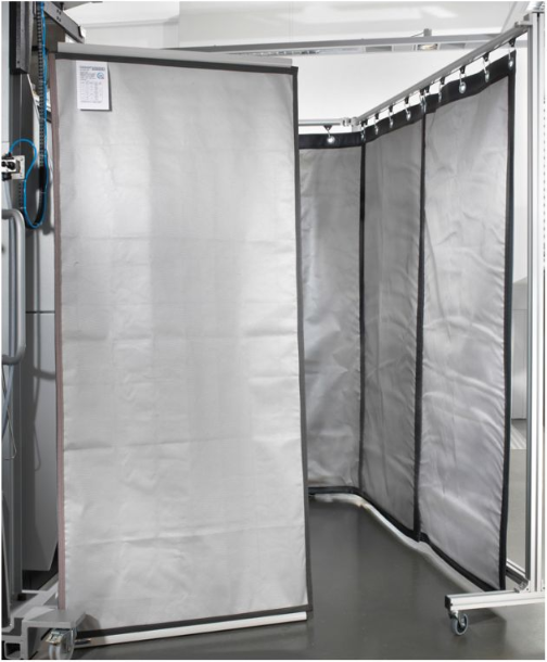 Rideaux de protection laser / Rideau Laser / Bâche de protection Laser / Tissu Laser / Ecran Laser / Ecran de protection laser