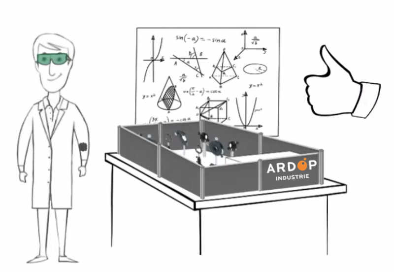 Ecrans de protection Laser pour Tables Optiques Classe 4 / Barrières de protection Laser pour Tables Optiques