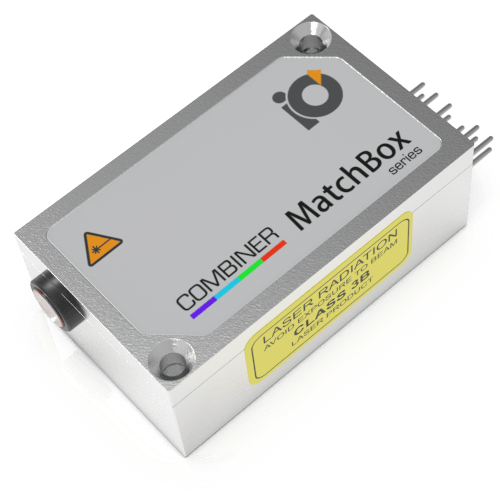 Photo du combineur laser multi-longueurs d'onde