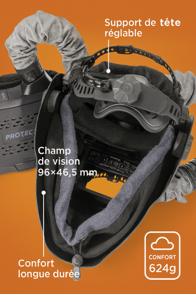 Casque Laser-Soudage MAXIMUS avec Protection Respiratoire Intégrée