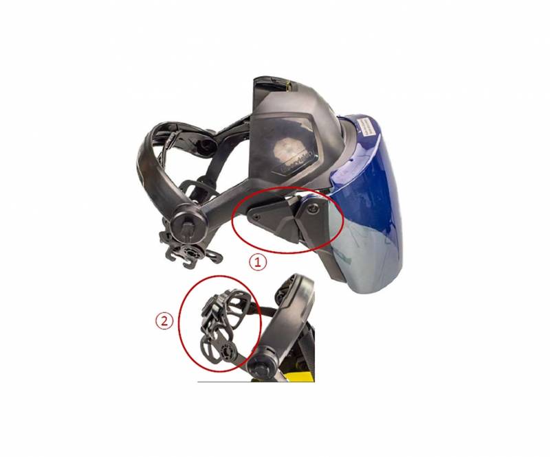 Masque de soudure laser / Visière de protection laser / Visière de soudage laser / Visière de décapage laser